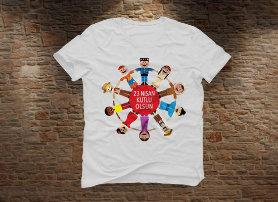 Tshirt Baskı (Beyaz Kumaş)